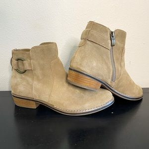 Franco Fortini Low Heel Taupe Ankle Boots